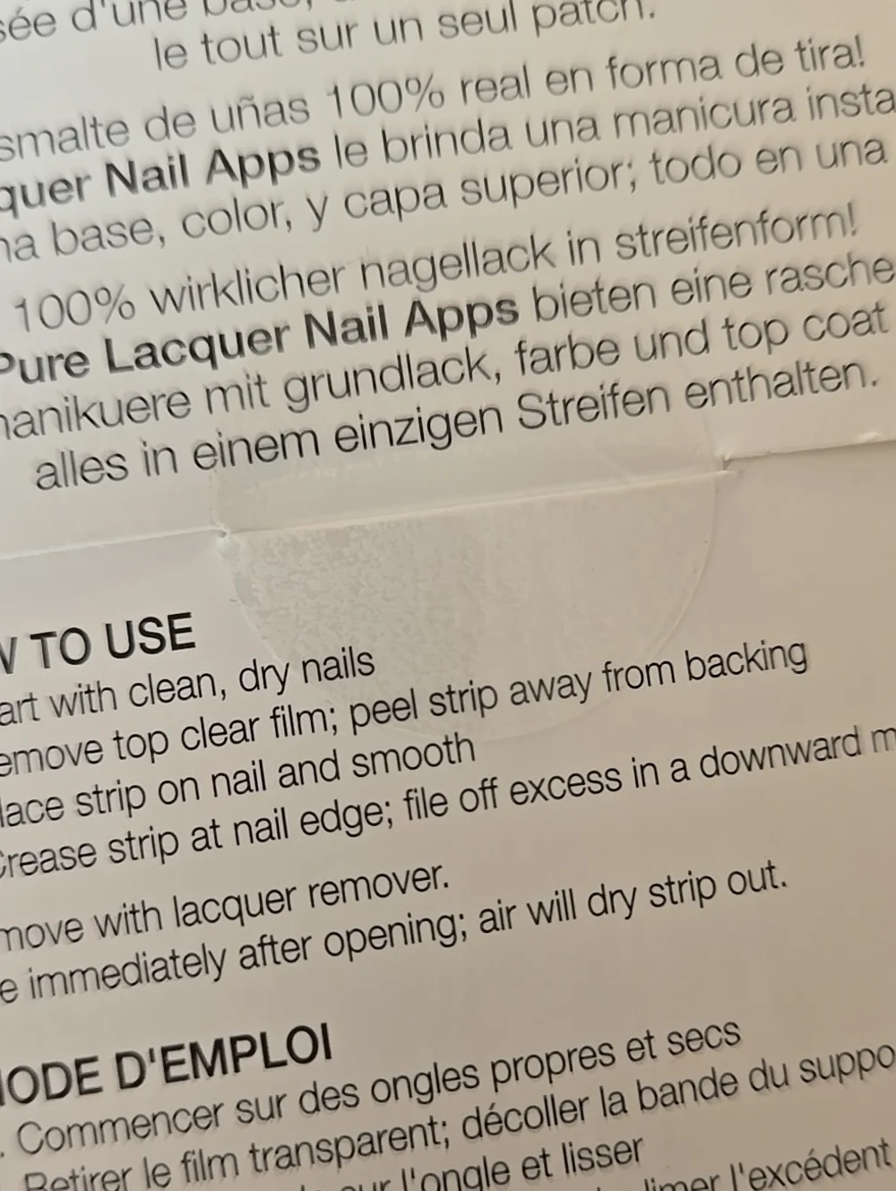 OPI Pure Lacquer Nail Apps Pink Silver Lace AP114 16 Count Wrap